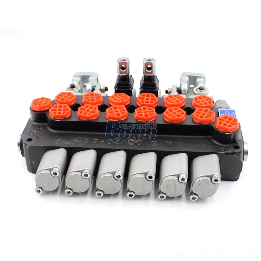 Manual and Joystick 6 Spool Monoblock Directional Valve - Hydraulic System Components main image